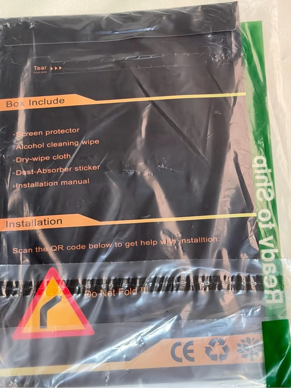 Black Tablet Screen Guard - Anti-Glare Screen Protector